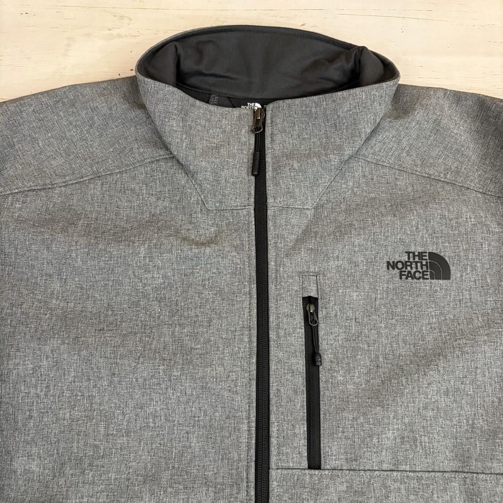 The North Face Apex Barrier Softshell Jacket Mens 2XL Heather Gray NF0A3LGT - Picture 2 of 13